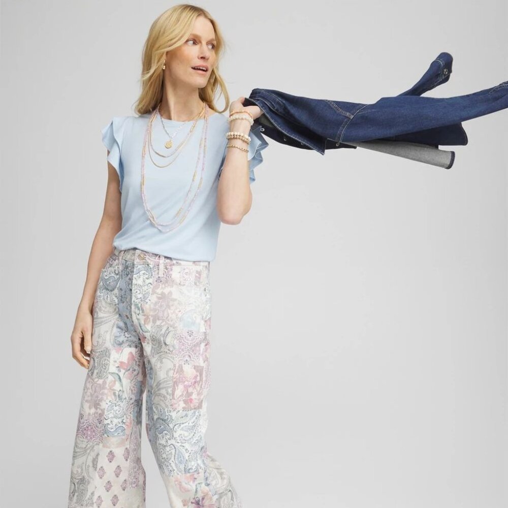 Touch of Cool Flutter Sleeve Tee